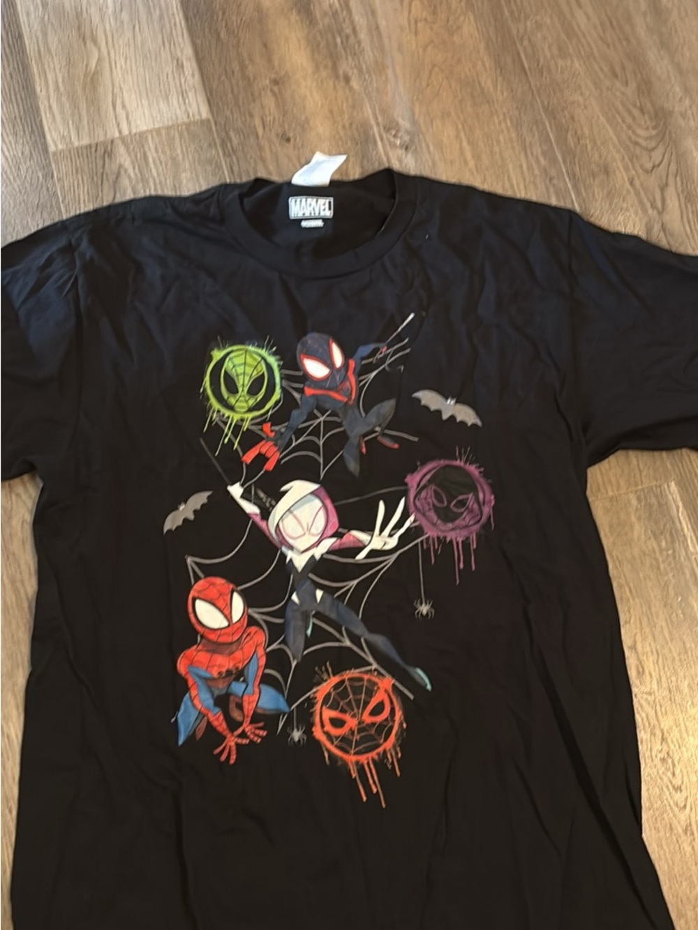 Marvel Black Spider-Verse Character Graphic Tee